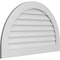 Ekena Millwork Round Top Surface Mount PVC Gable Vent: Non-Functional, w/ 3-1/2"W x 1"P Standard Frame, 42"W x 26"H GVPRT42X2601SN - alternate 2